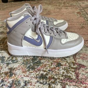 womens nike dunk 2021 high up “iron purple”